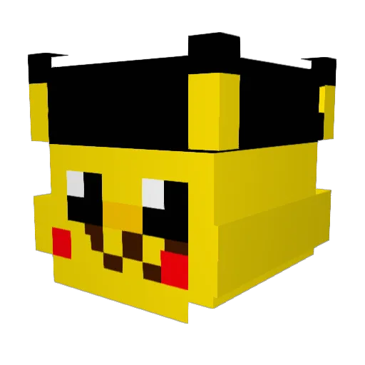 b11n Minecraft avatar head, 3D render