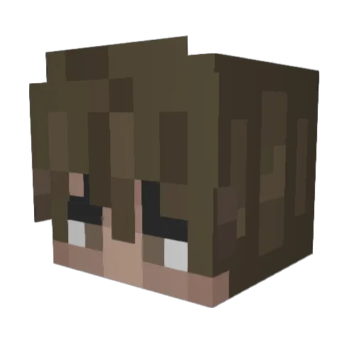b1bees Minecraft avatar head, 3D render