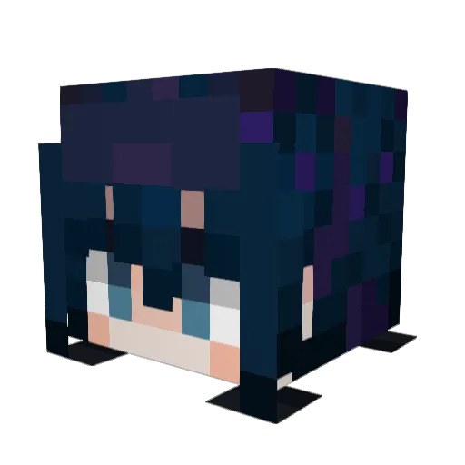 b1c0ca Minecraft avatar head, 3D render