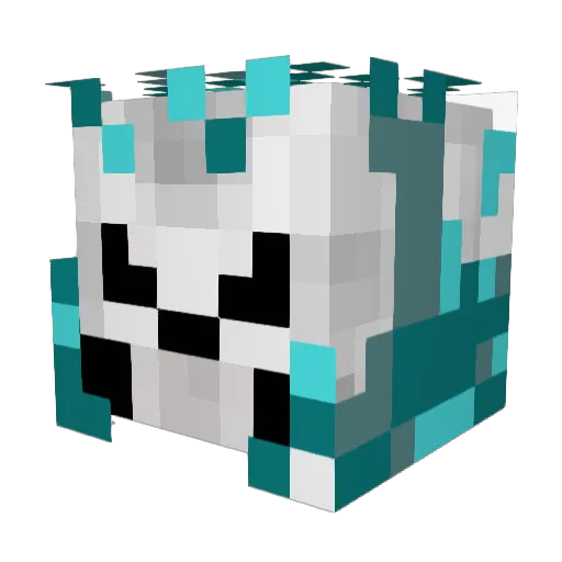 b1exe Minecraft avatar head, 3D render