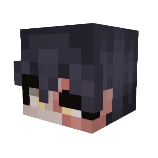 b1gGr0m Minecraft avatar head, 3D render