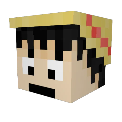 b1gc0ck Minecraft avatar head, 3D render