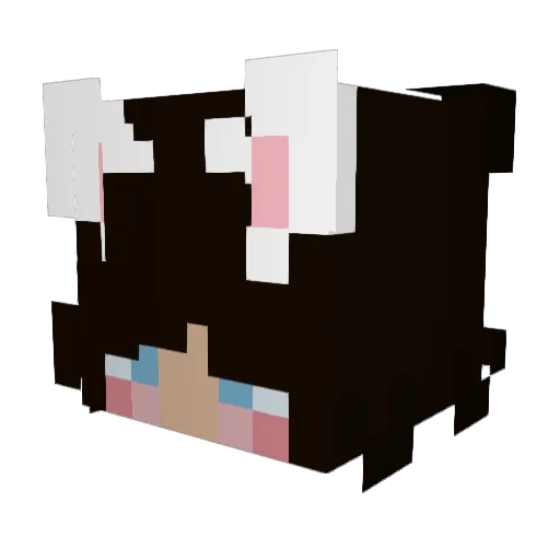 b1kachu Minecraft avatar head, 3D render