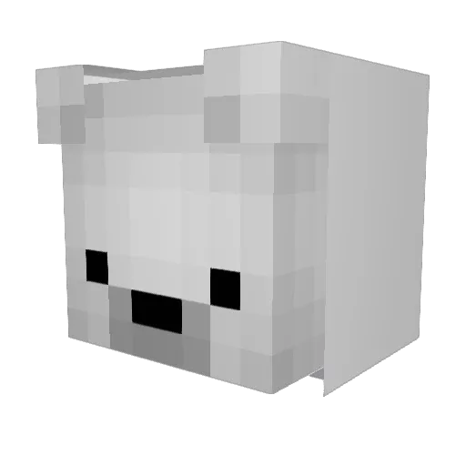 b1mbo Minecraft avatar head, 3D render