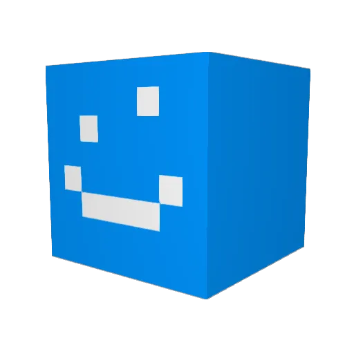 b1notik Minecraft avatar head, 3D render