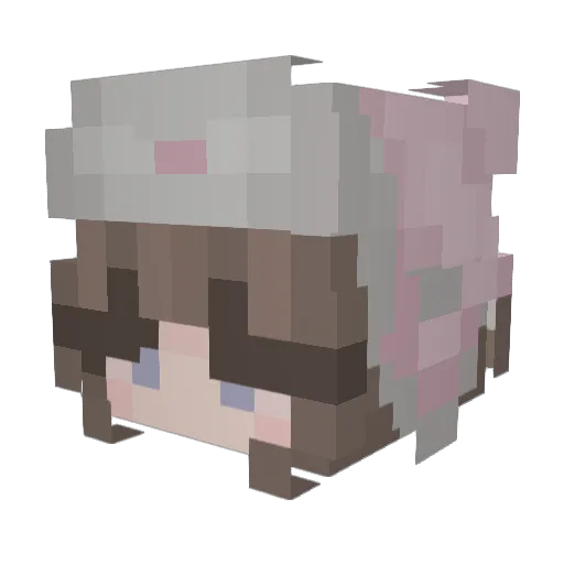 b1ossom8 Minecraft avatar head, 3D render