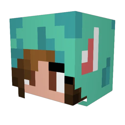 b1tchgang666 Minecraft avatar head, 3D render