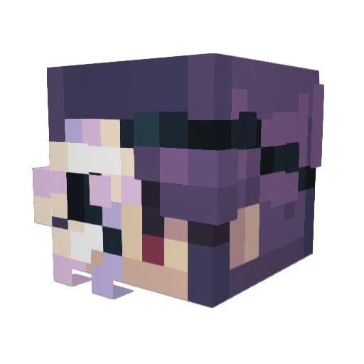 b1ufps Minecraft avatar head, 3D render