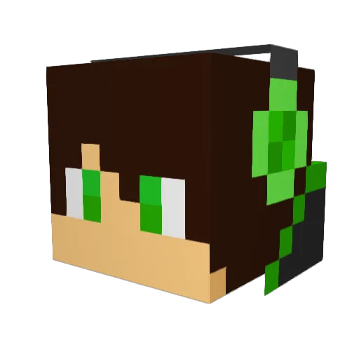 b2shot Minecraft avatar head, 3D render