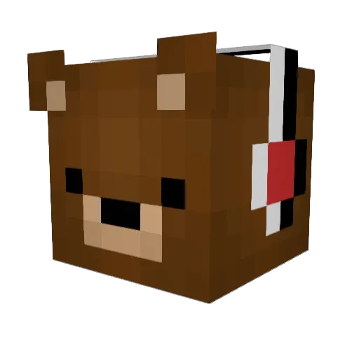 b33rc1ty Minecraft avatar head, 3D render