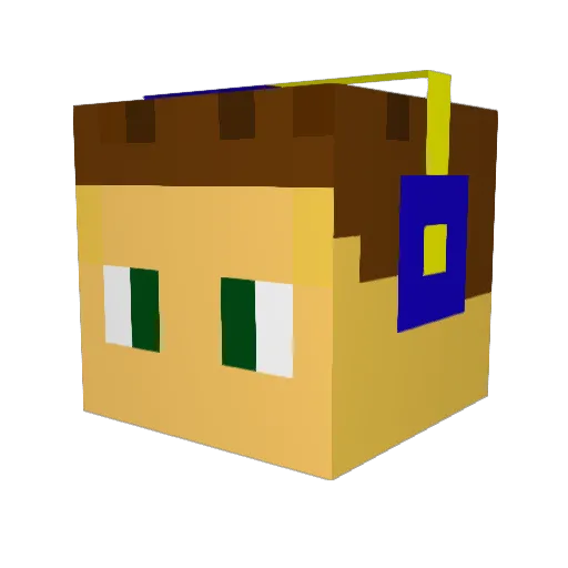 b3astmod3 Minecraft avatar head, 3D render