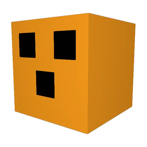b3aux Minecraft avatar head, 3D render