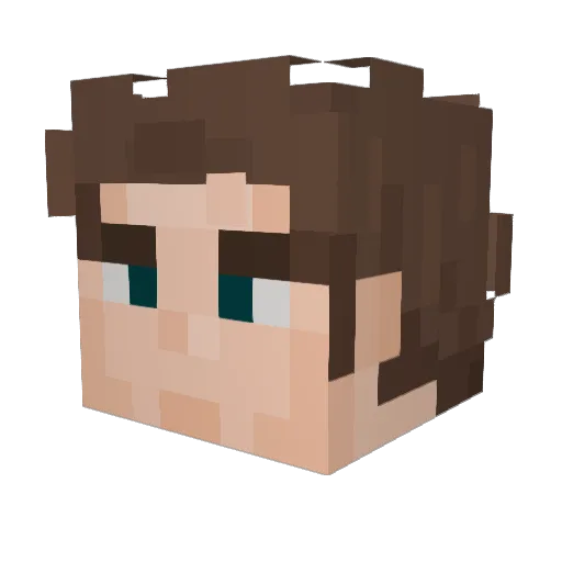 b3bs Minecraft avatar head, 3D render