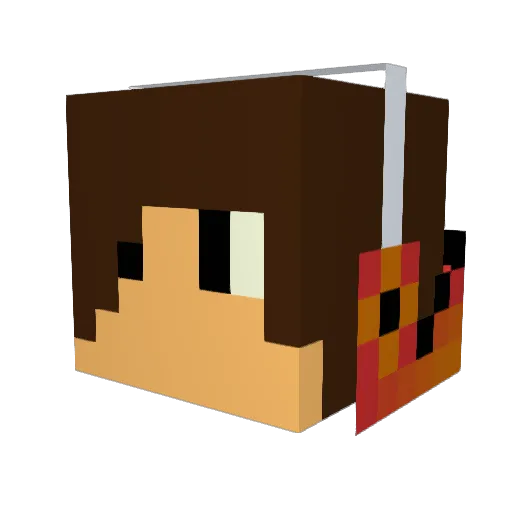 b3col3 Minecraft avatar head, 3D render