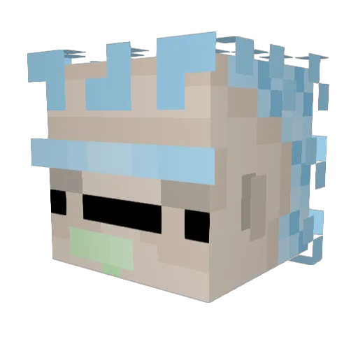 b3geMott Minecraft avatar head, 3D render