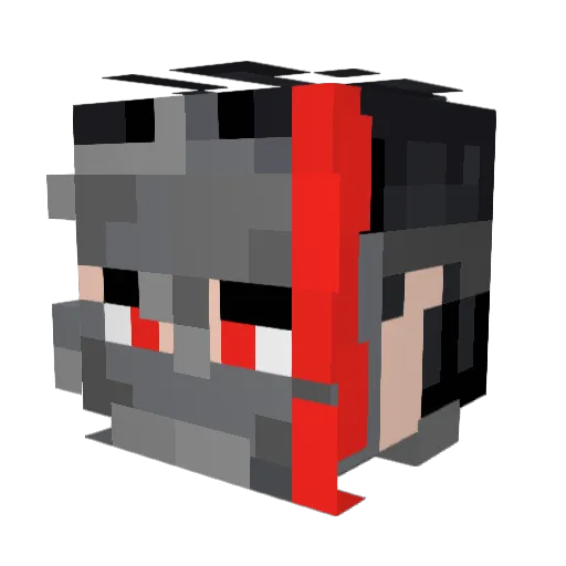 b3h1nd_you Minecraft avatar head, 3D render