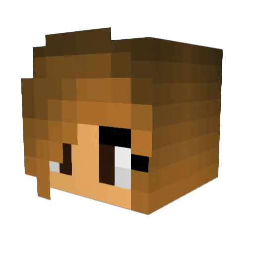 b3lik3m3 Minecraft avatar head, 3D render