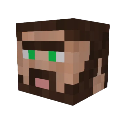 b3m4r Minecraft avatar head, 3D render