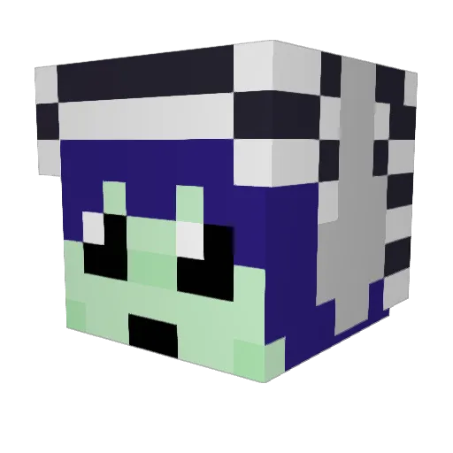 b3nadry1 Minecraft avatar head, 3D render