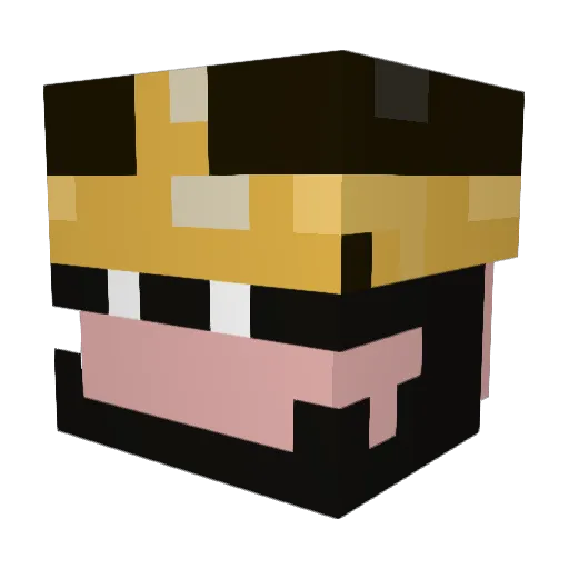b3nb3n_ Minecraft avatar head, 3D render