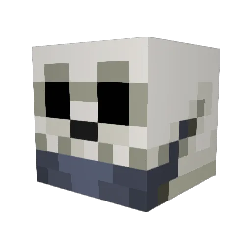 b3njiie Minecraft avatar head, 3D render