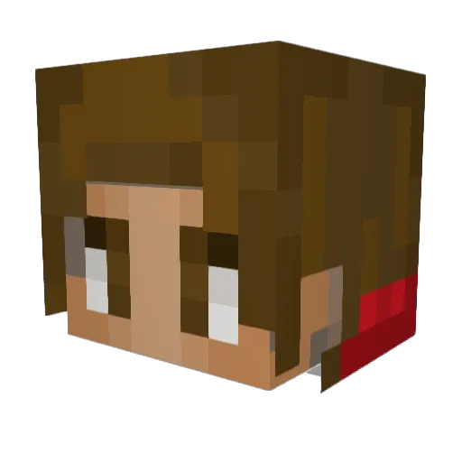 b3nkru Minecraft avatar head, 3D render