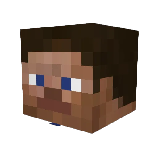 b3nnk Minecraft avatar head, 3D render