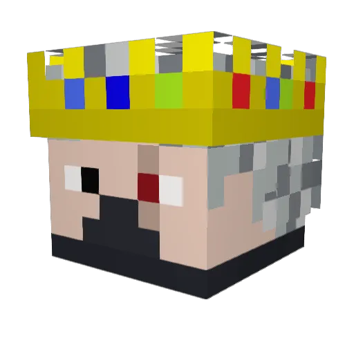 b3so Minecraft avatar head, 3D render