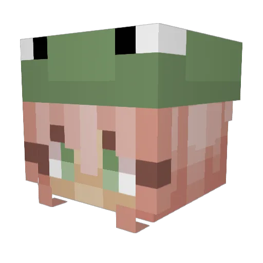 b3than Minecraft avatar head, 3D render