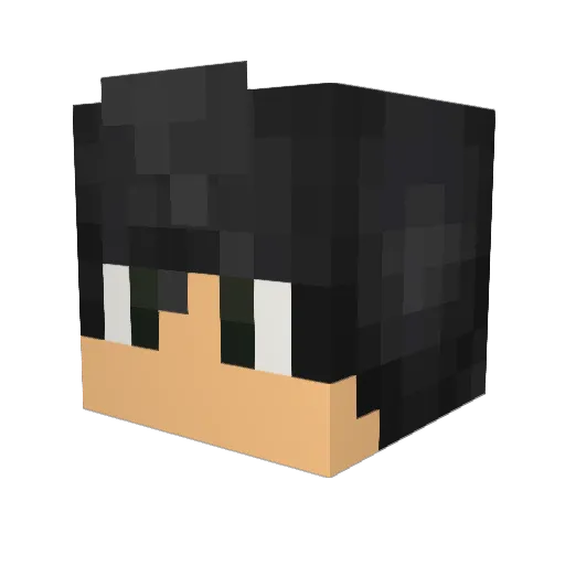 b3ts0 Minecraft avatar head, 3D render