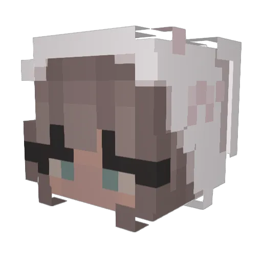 b3tsy Minecraft avatar head, 3D render