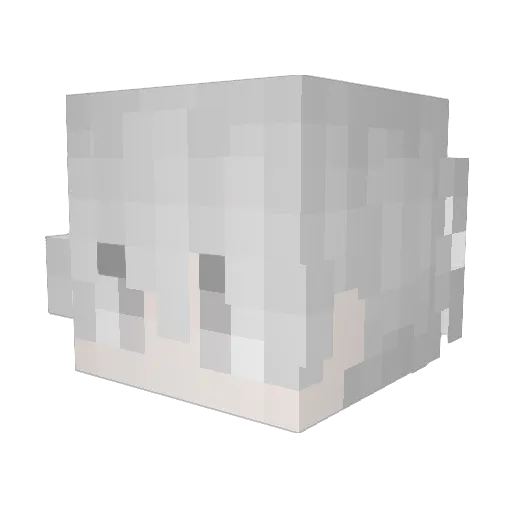 b424 Minecraft avatar head, 3D render