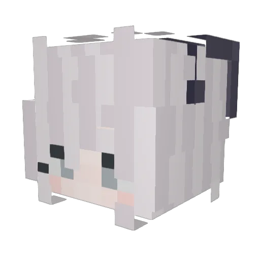 b47h Minecraft avatar head, 3D render