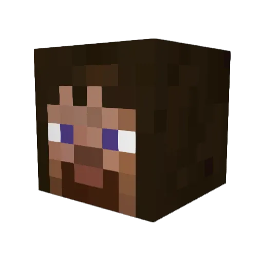b4RKOV Minecraft avatar head, 3D render
