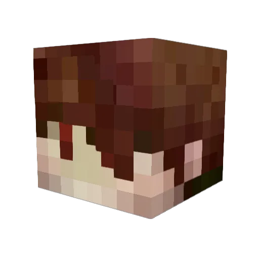 b4bronze12 Minecraft avatar head, 3D render