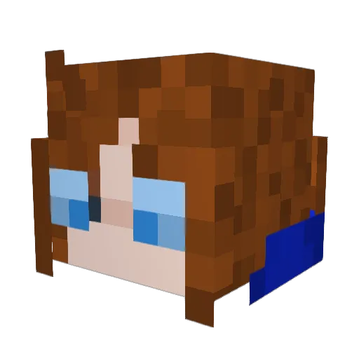 b4nq2 Minecraft avatar head, 3D render