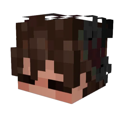 b4qitooo Minecraft avatar head, 3D render