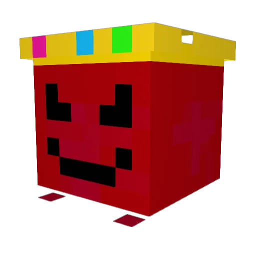 b4rak Minecraft avatar head, 3D render