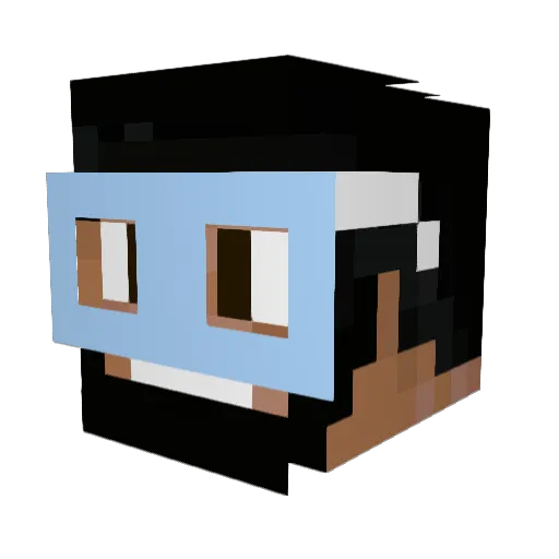 b4sior Minecraft avatar head, 3D render
