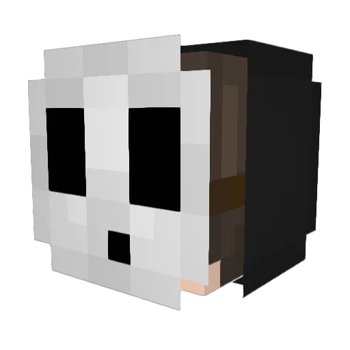 b5no Minecraft avatar head, 3D render
