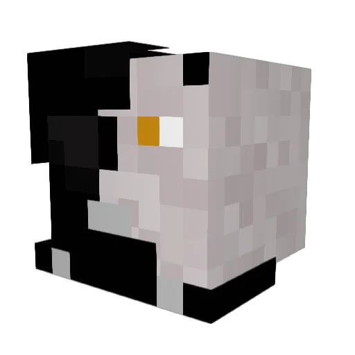 b7nds Minecraft avatar head, 3D render