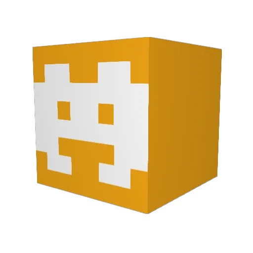 b8f Minecraft avatar head, 3D render