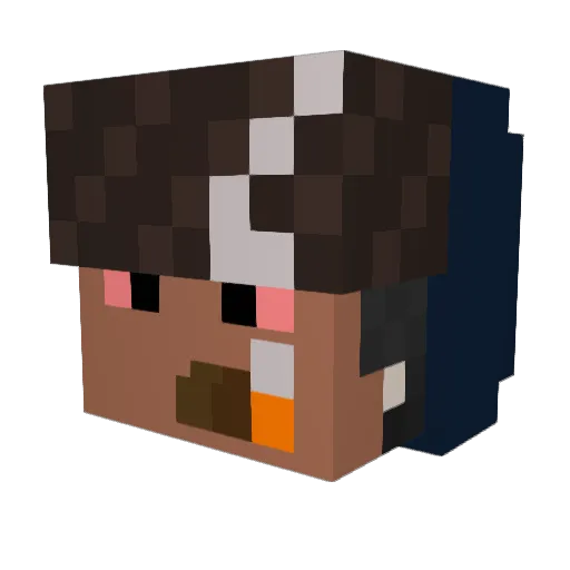 b8nny Minecraft avatar head, 3D render