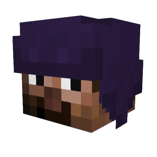 b9i Minecraft avatar head, 3D render