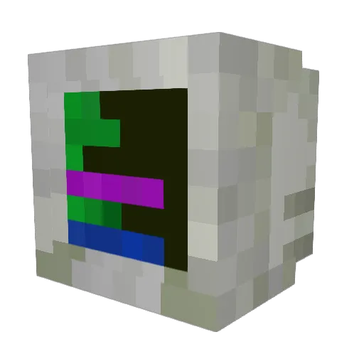 b9m9u Minecraft avatar head, 3D render