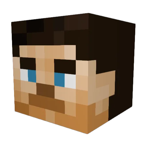 bCory Minecraft avatar head, 3D render