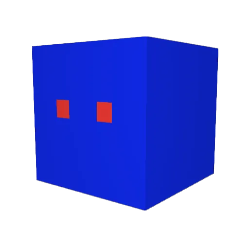bIu33 Minecraft avatar head, 3D render