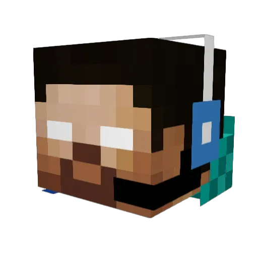 bLnkJay Minecraft avatar head, 3D render
