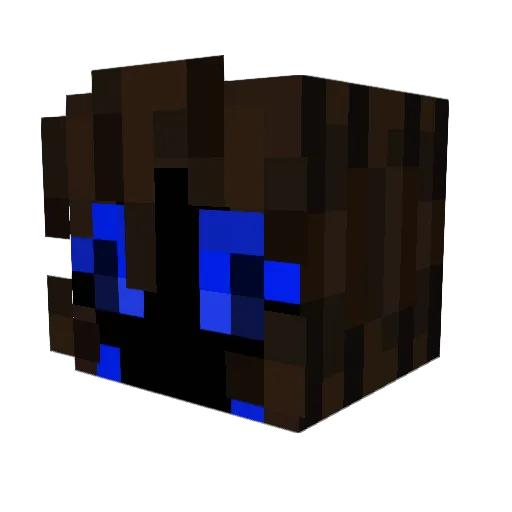 bMiroslava Minecraft avatar head, 3D render