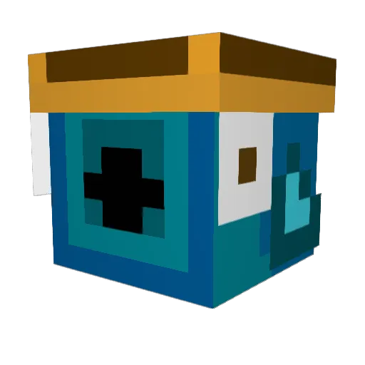 bOoMbOxguy2 Minecraft avatar head, 3D render
